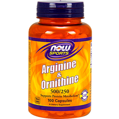 Arginine & Ornithine 500/250mg 100 capsules