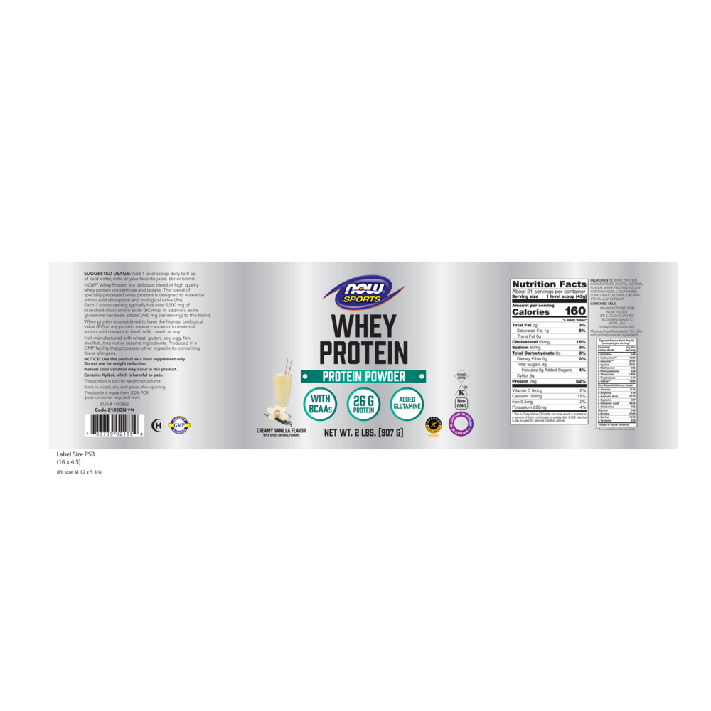 Product image for Whey Protein Natural Vanilla.