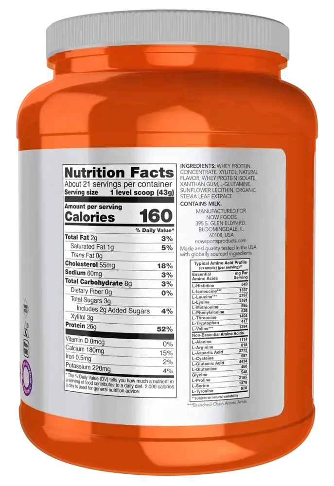 Product image for Whey Protein Natural Vanilla.