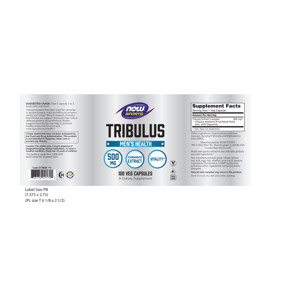 Product image for Tribulus 500mg.