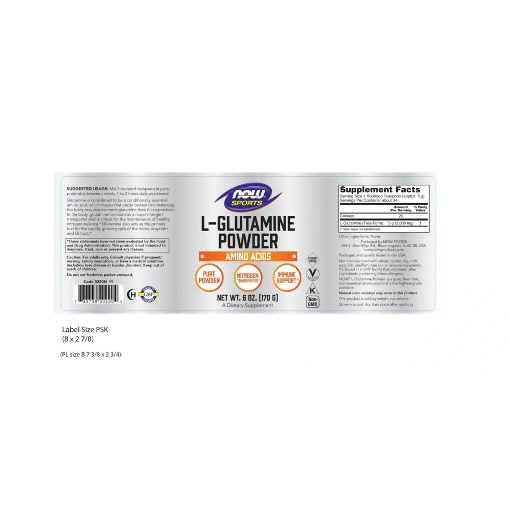 Product image for L-Glutamine Powder.