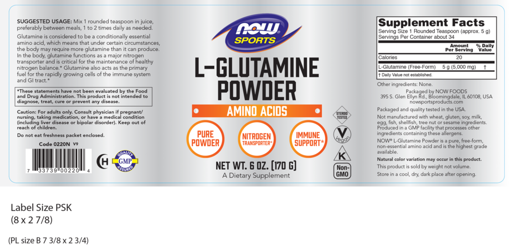 Product image for L-Glutamine Powder.