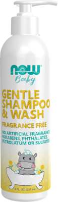 Gentle Baby Shampoo & Wash, Fragrance Free 8 Ounces