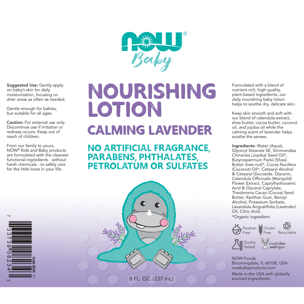 Product image for Nourishing Baby Lotion, Calming Lavender.