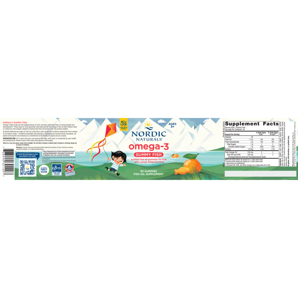 Product image for Nordic® Omega-3 Gummy Fish.