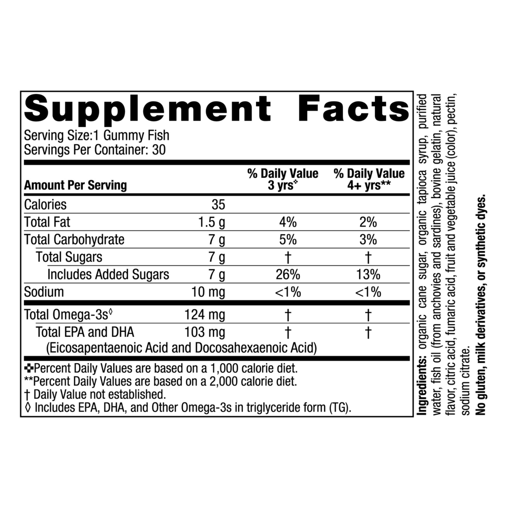 Product image for Nordic® Omega-3 Gummy Fish.