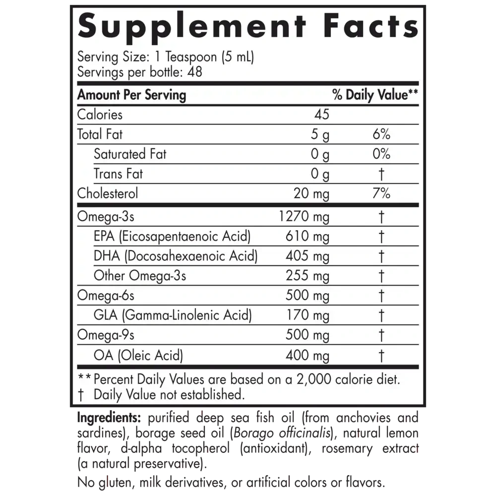 Product image for ProEFA® 3-6-9 EPA + DHA Liquid, Lemon.