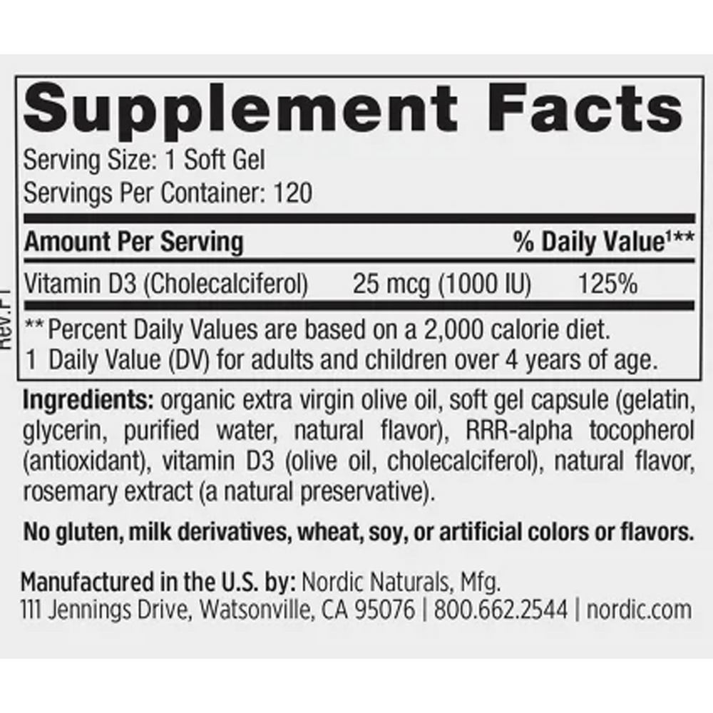 Product image for Vitamin D3.
