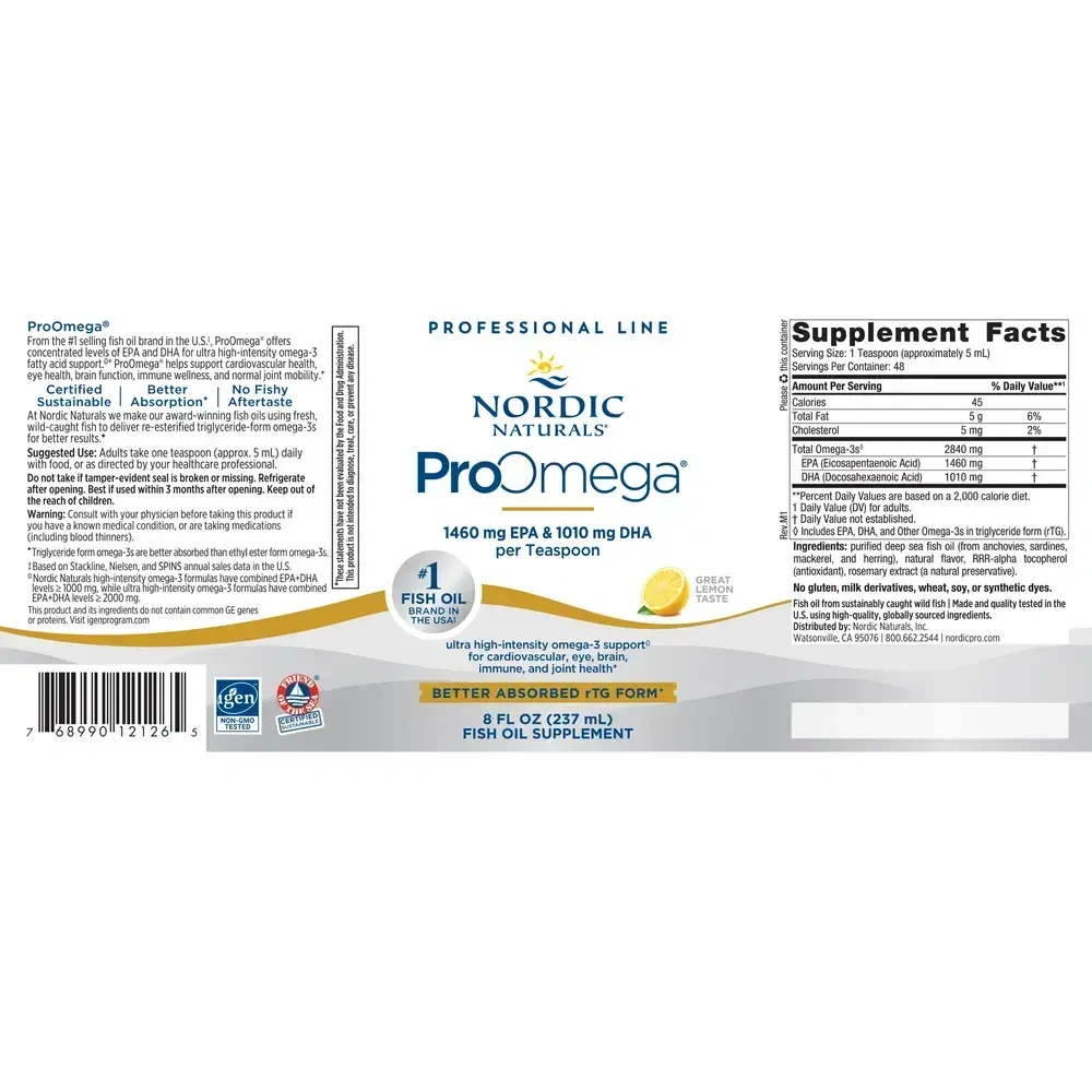 Product image for ProOmega Lemon Liquid.