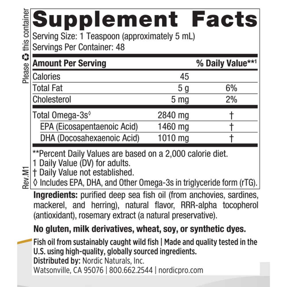 Product image for ProOmega Lemon Liquid.