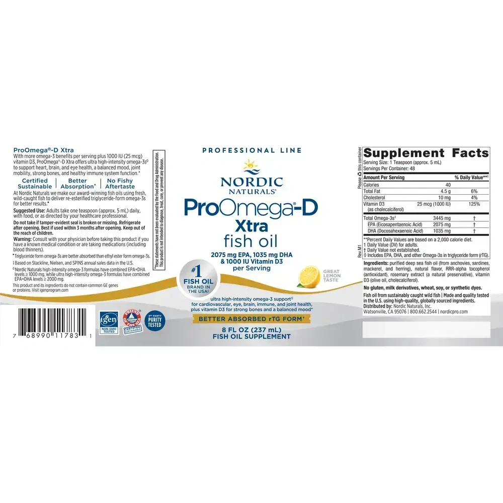 Product image for Nordic Naturals ProOmega-D Xtra Professional Line.