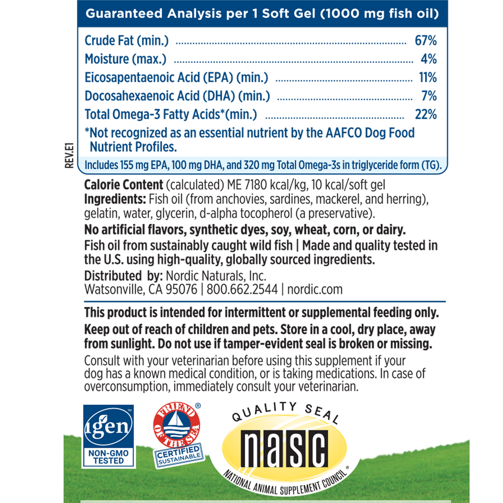 Product image for Omega-3 Pet Soft Gels.