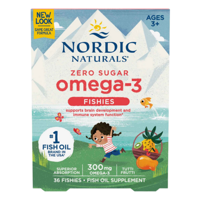 Zero Sugar Omega-3 Fishies 36 Gummies