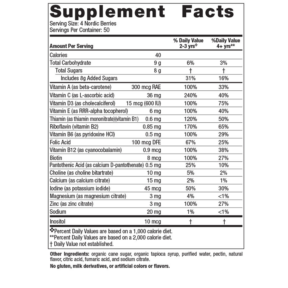 Product image for Nordic Berries Multivitamin Gummies.