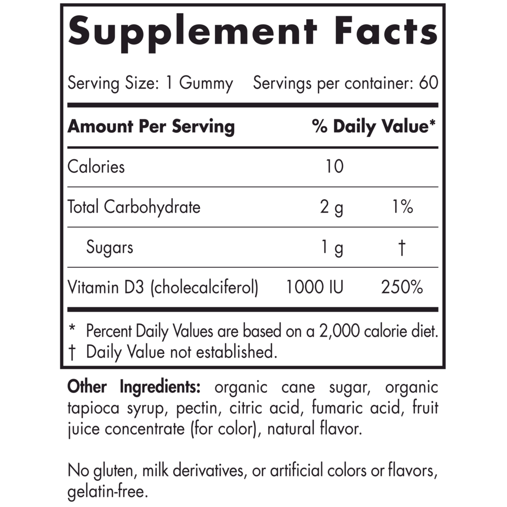 Product image for Vitamin D3 Gummies.