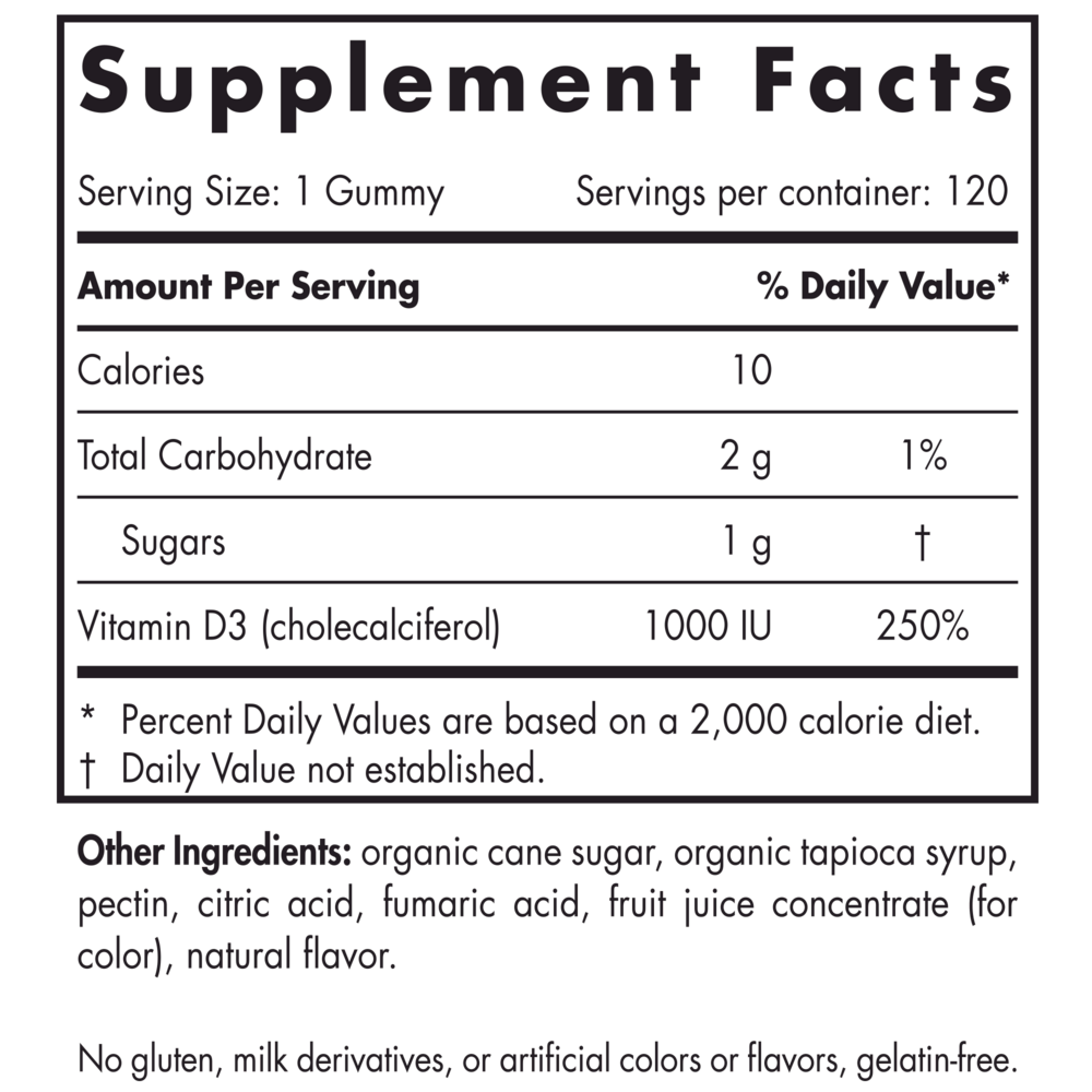 Product image for Vitamin D3 Gummies.