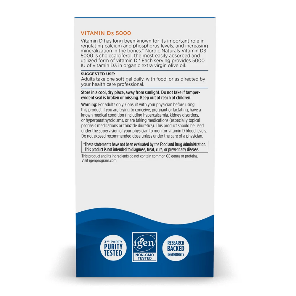 Product image for Vitamin D3 5000.