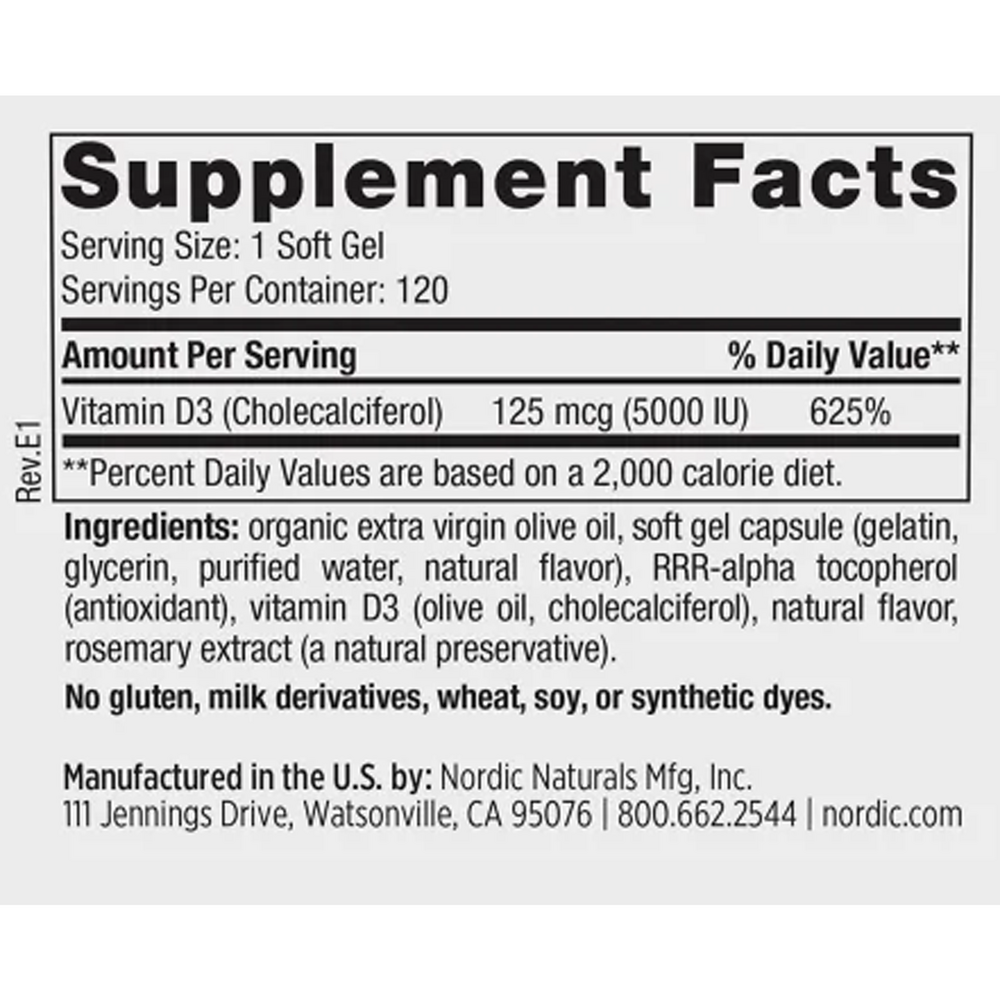 Product image for Vitamin D3 5000.