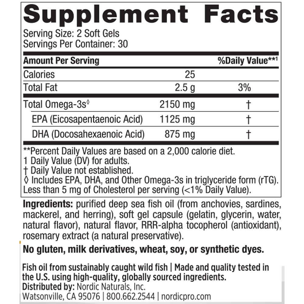 Product image for ProOmega® 2000, Softgels, Lemon.