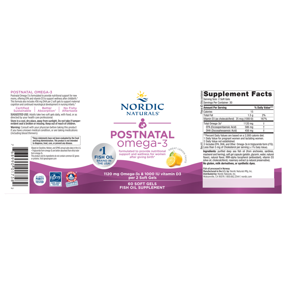 Product image for Postnatal Omega-3.