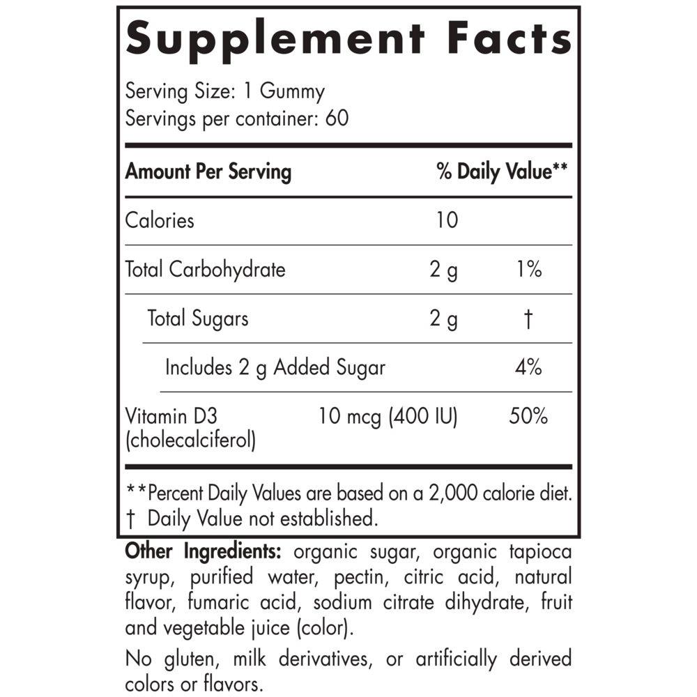 Product image for Vitamin D3 Gummies Kids.