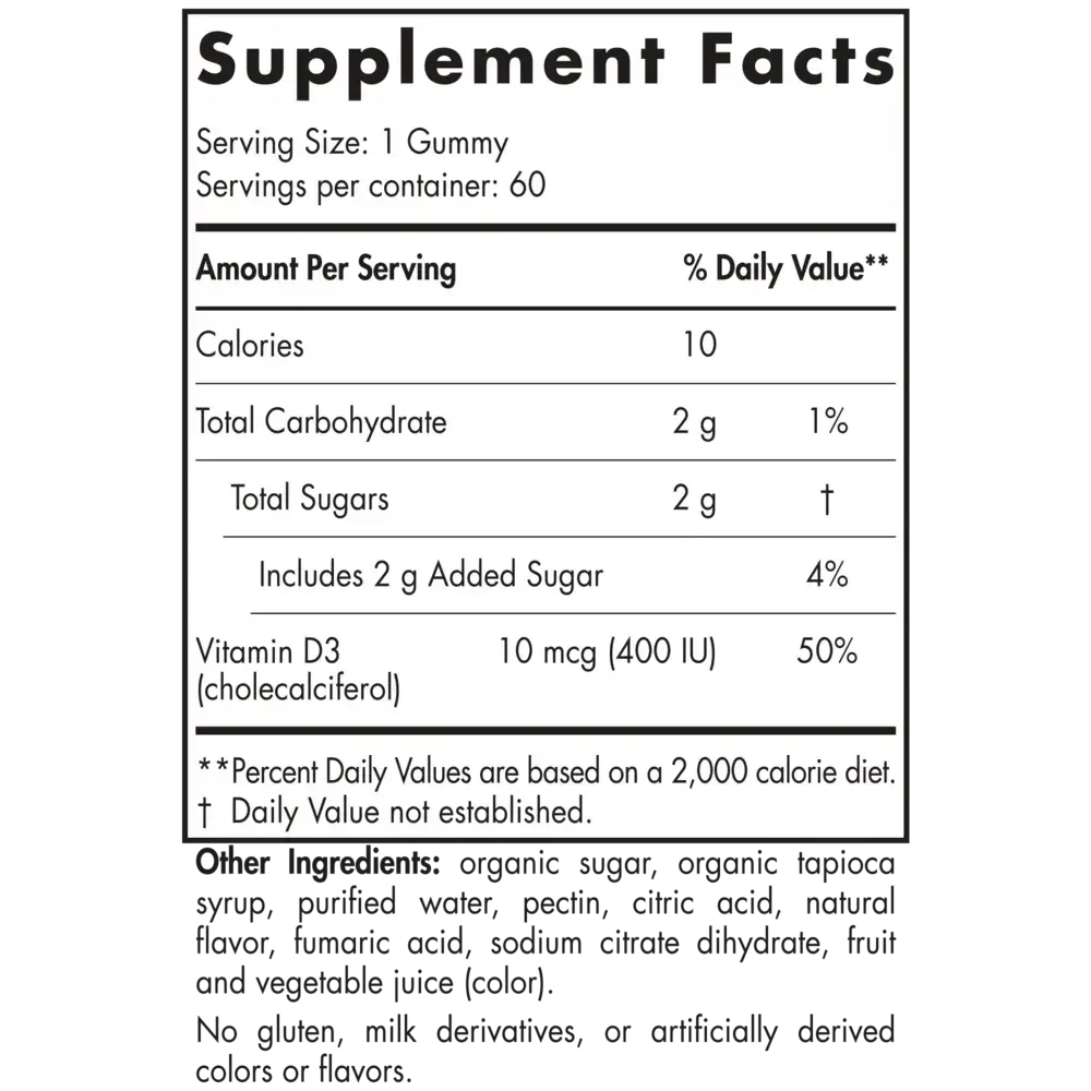 Product image for Vitamin D3 Gummies Kids.