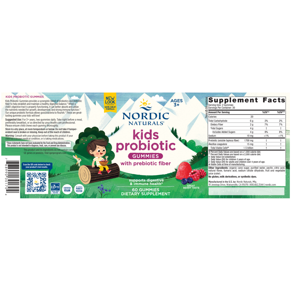 Product image for Kids Nordic Flora™ Probiotic Gummies.