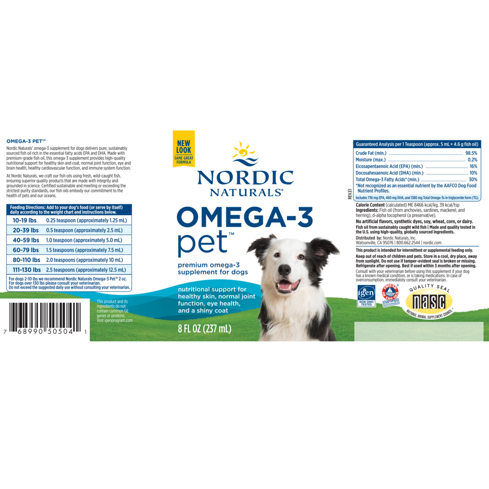 Product image for Omega-3 Pet (Medium to Large Dogs).