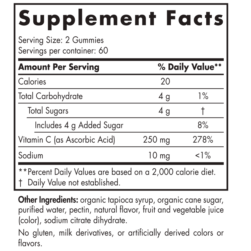 Product image for Vitamin C Gummies.