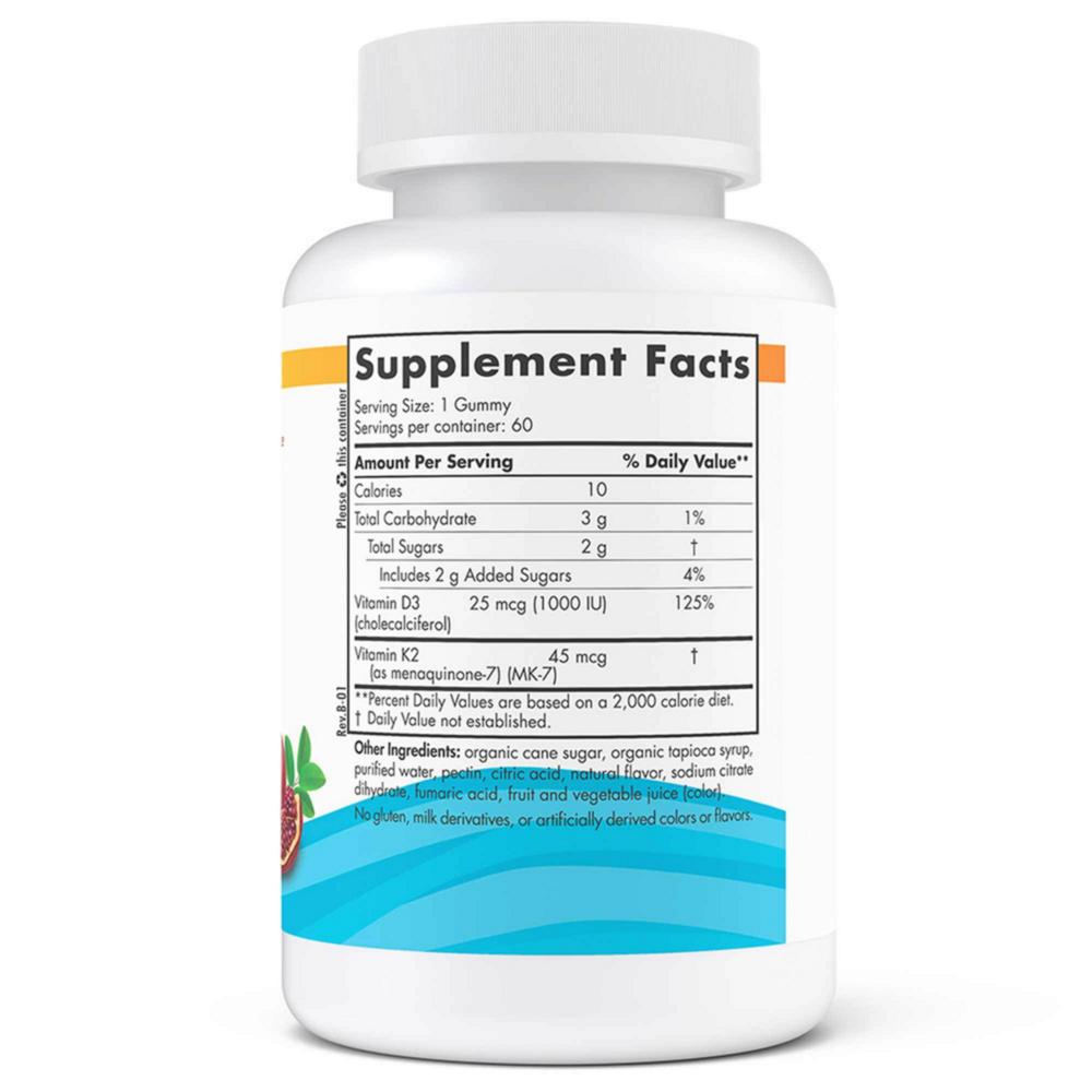 Product image for Vitamin D3+K2 Gummies.