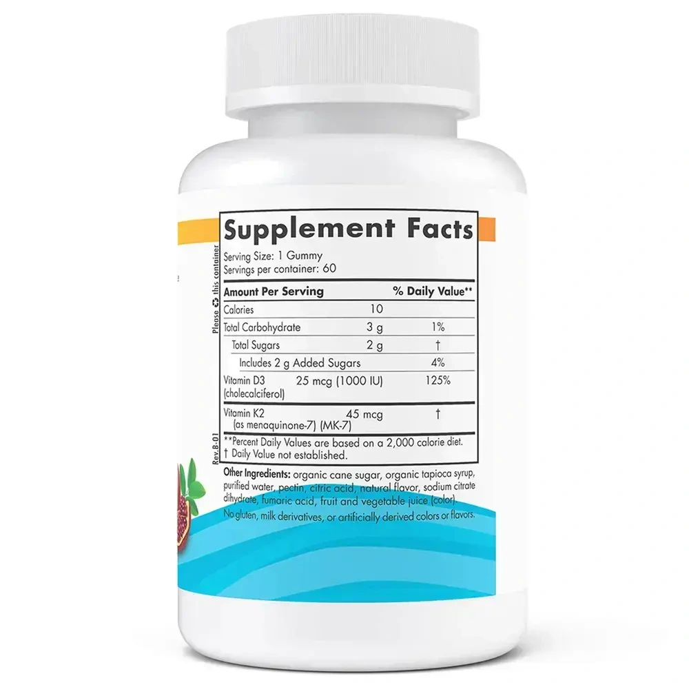 Product image for Vitamin D3+K2 Gummies.
