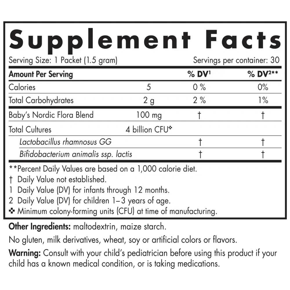 Product image for Baby's Probiotic Powder Packets, Unflavored.