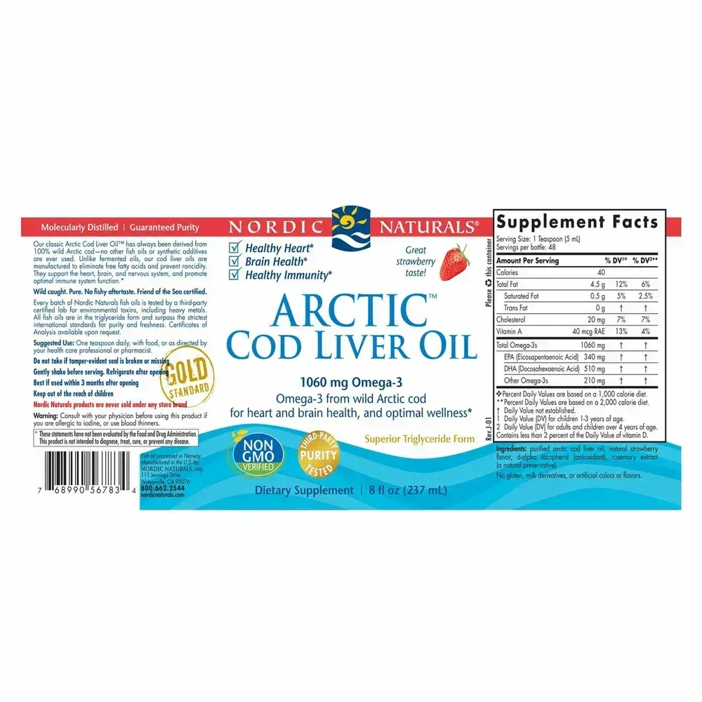 Product image for Arctic Cod Liver Oil Strawberry.