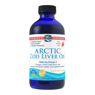 Arctic Cod Liver Oil Strawberry 237 Milliliters
