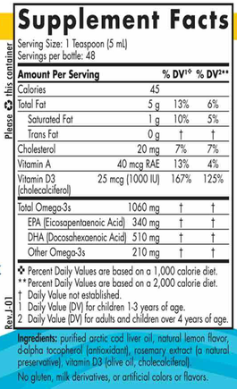 Product image for Arctic-D Cod Liver Oil™.