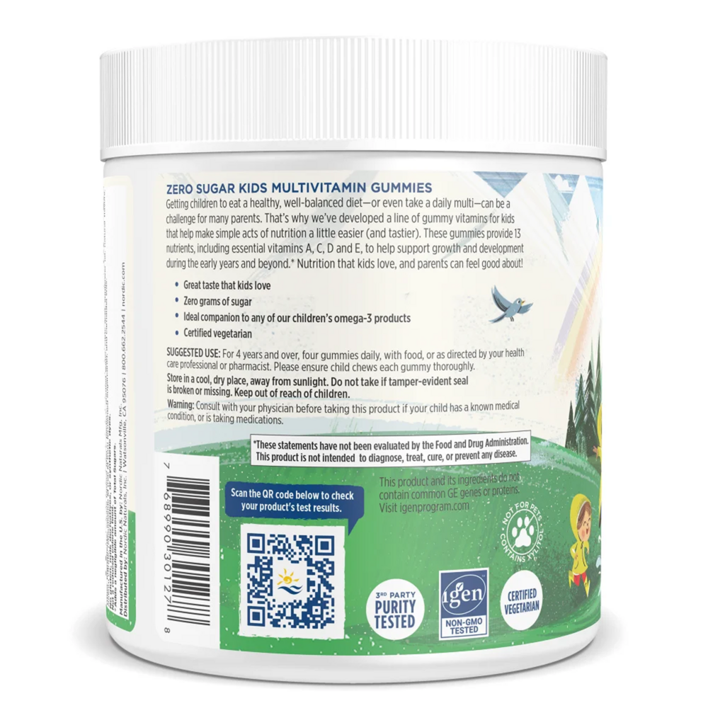 Product image for Zero Sugar Kids Multivitamin Gummies.