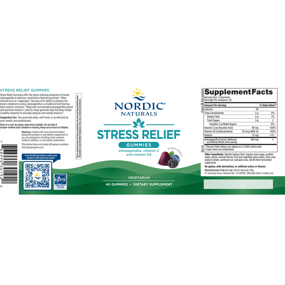 Product image for Stress Relief Gummies.