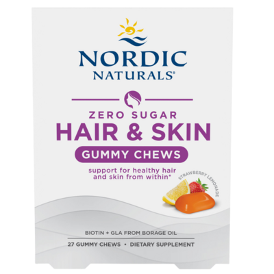 Zero Sugar Hair & Skin Gummy Chews 27 Gummies