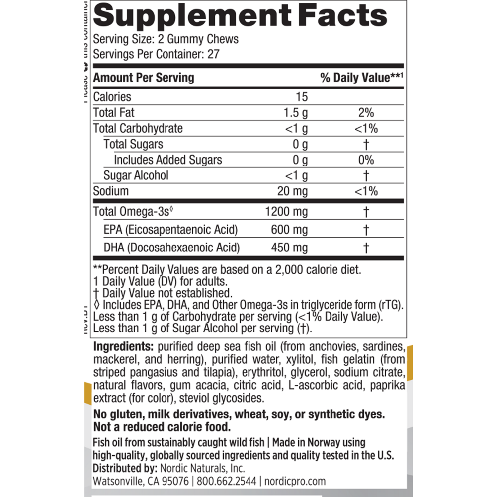 Product image for ProOmega® Gummy Chews.