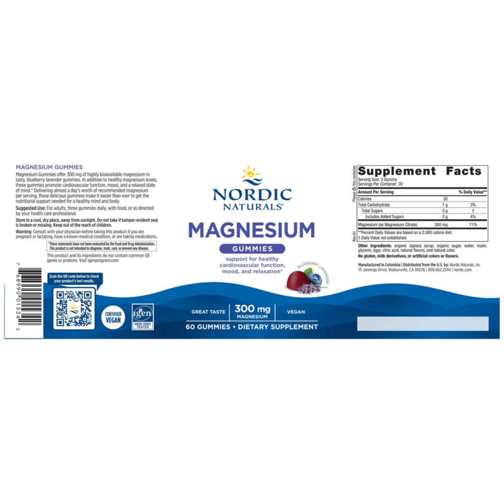 Product image for Magnesium Gummies.