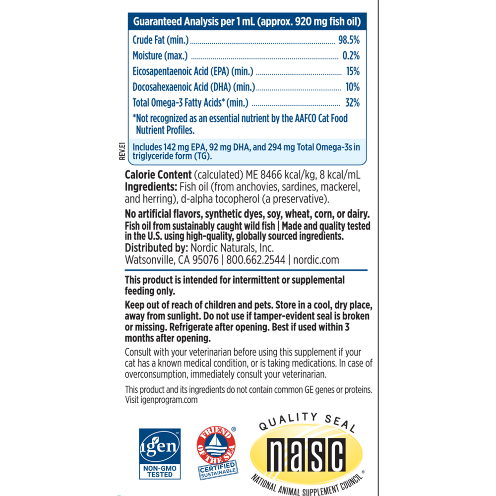 Product image for Omega-3 Cat.