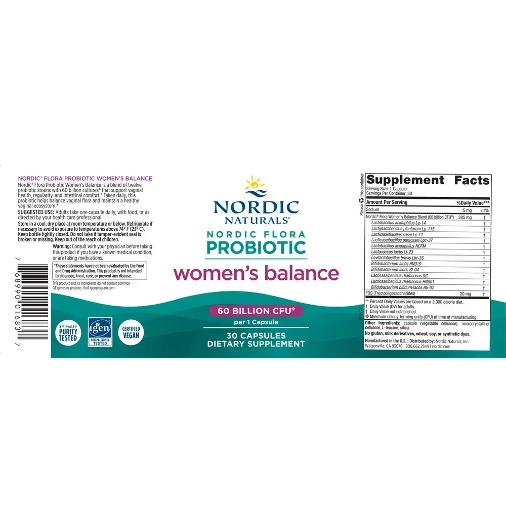 Product image for Nordic® Flora Probiotic Women's Balance.