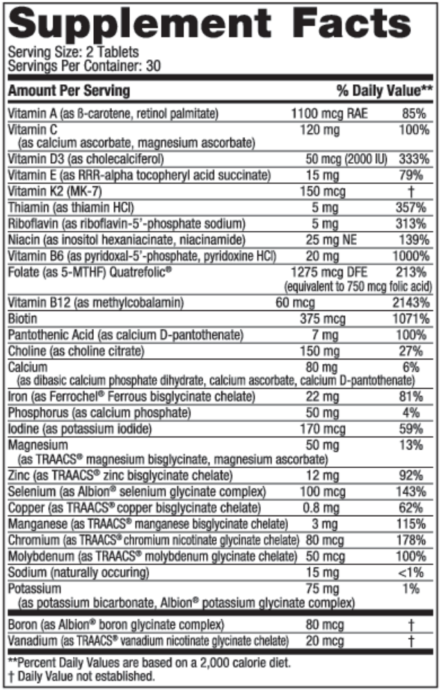 Product image for Prenatal Multivitamin.