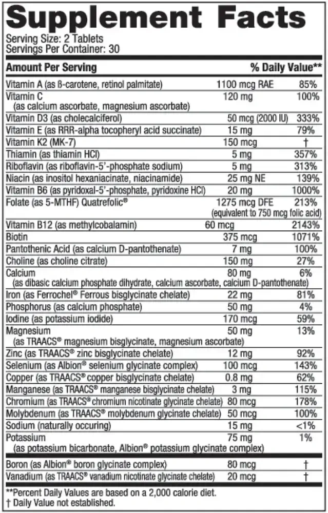 Product image for Prenatal Multivitamin.