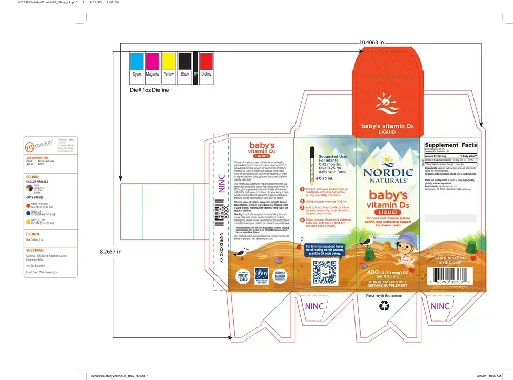 Product image for Baby's Vitamin D3 Liquid.