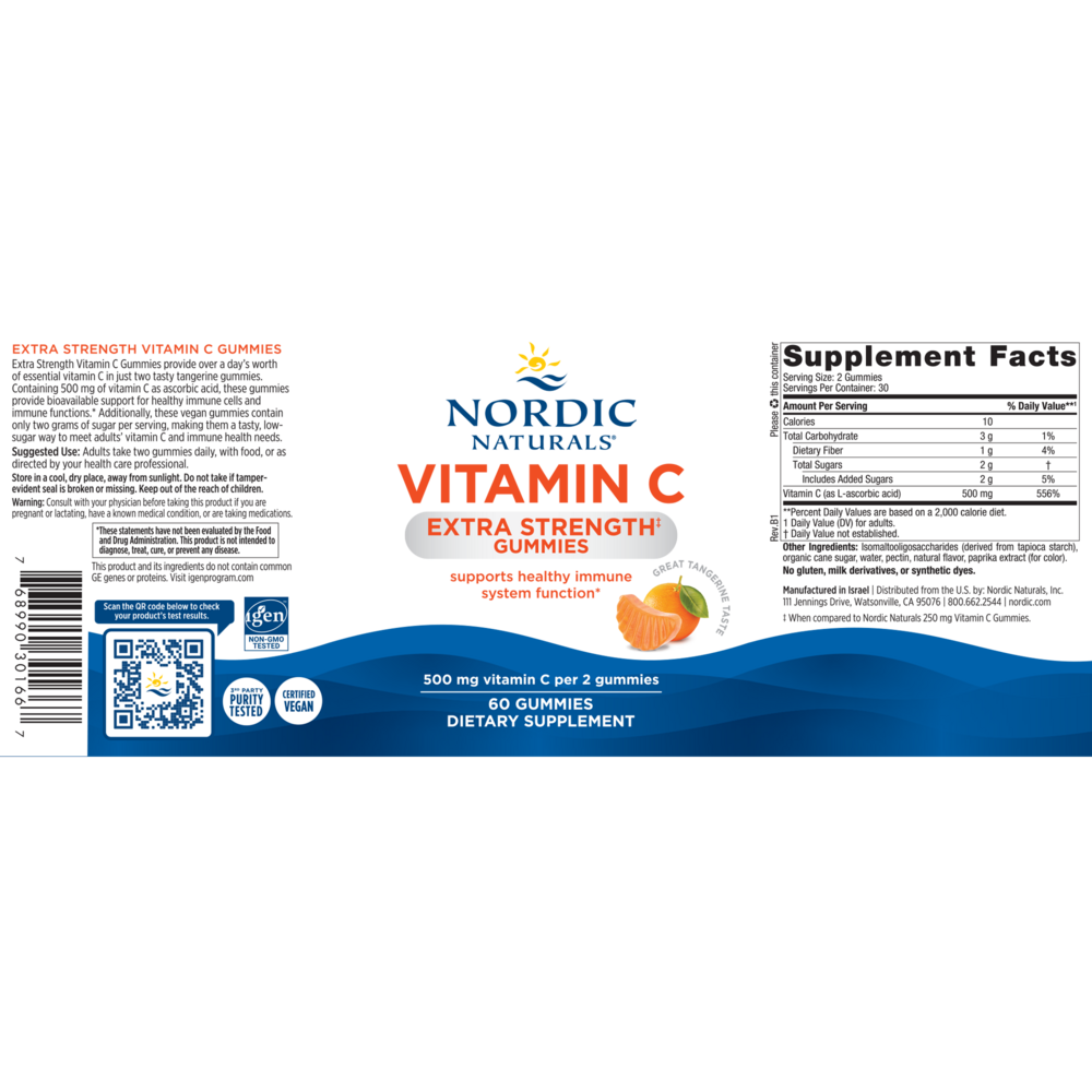 Product image for Extra Strength Vitamin C Gummies.