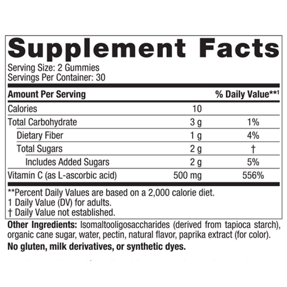 Product image for Extra Strength Vitamin C Gummies.