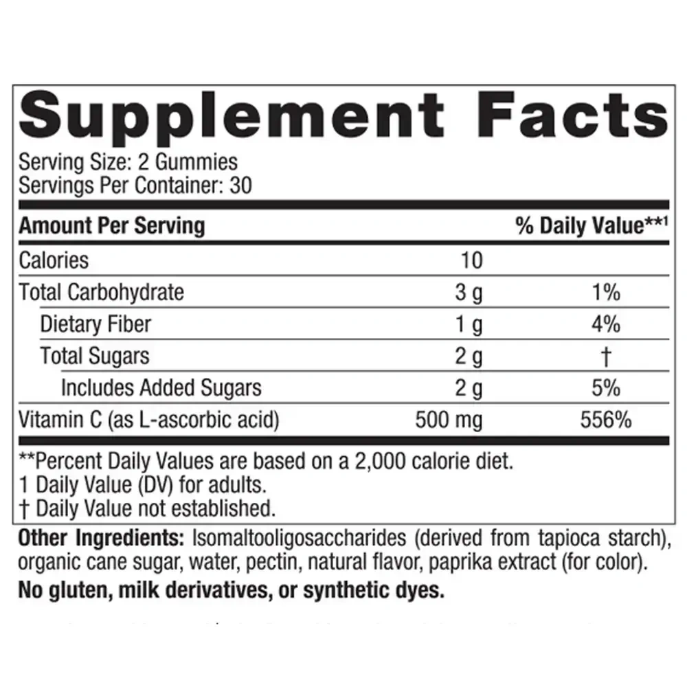 Product image for Extra Strength Vitamin C Gummies.