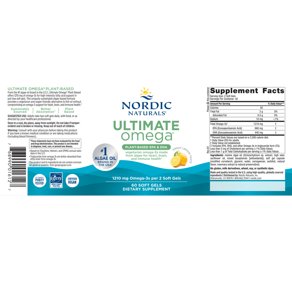 Product image for Ultimate Omega Plant Based.