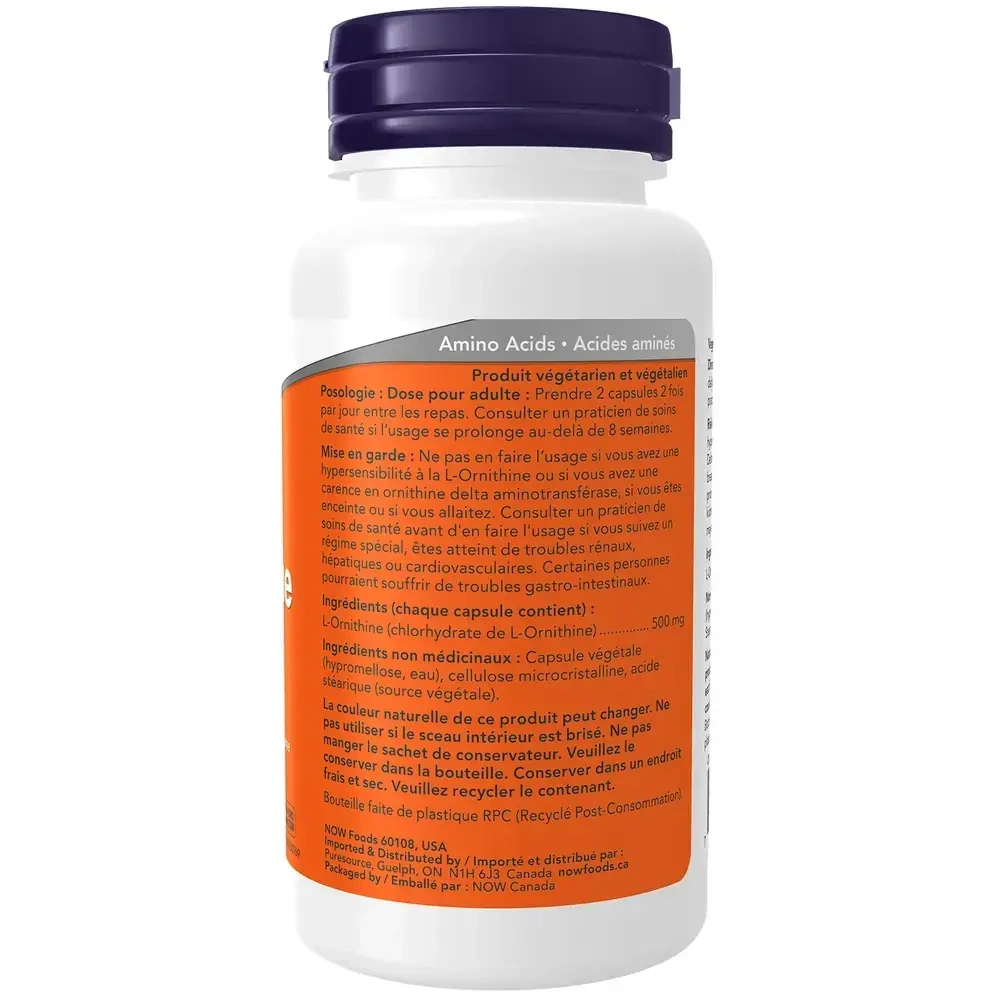 Product image for L-Ornithine 500mg.